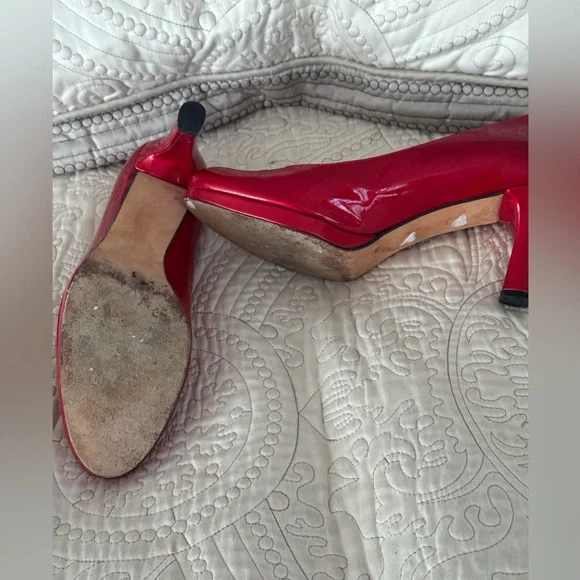 Stuart weitzman ruby red heels shoes pumps 8 - Picture 3 of 8